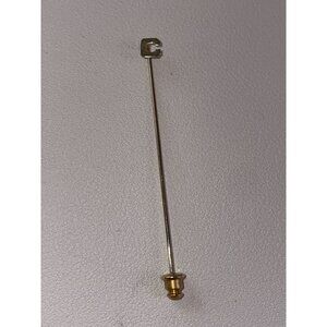 Vintage Gold Tone Letter "C" Stick Pin Monogram Initial Tie Tack Lapel Pin
